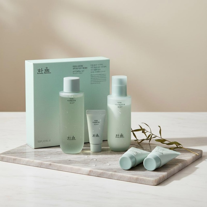 Hanyul Artemisia Moisture Soothing 2-Piece Set + Toner Lotion Cream
