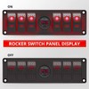 Stark Industries - 6-Gang Rocker Switch Aluminum Panel with Voltmeter-