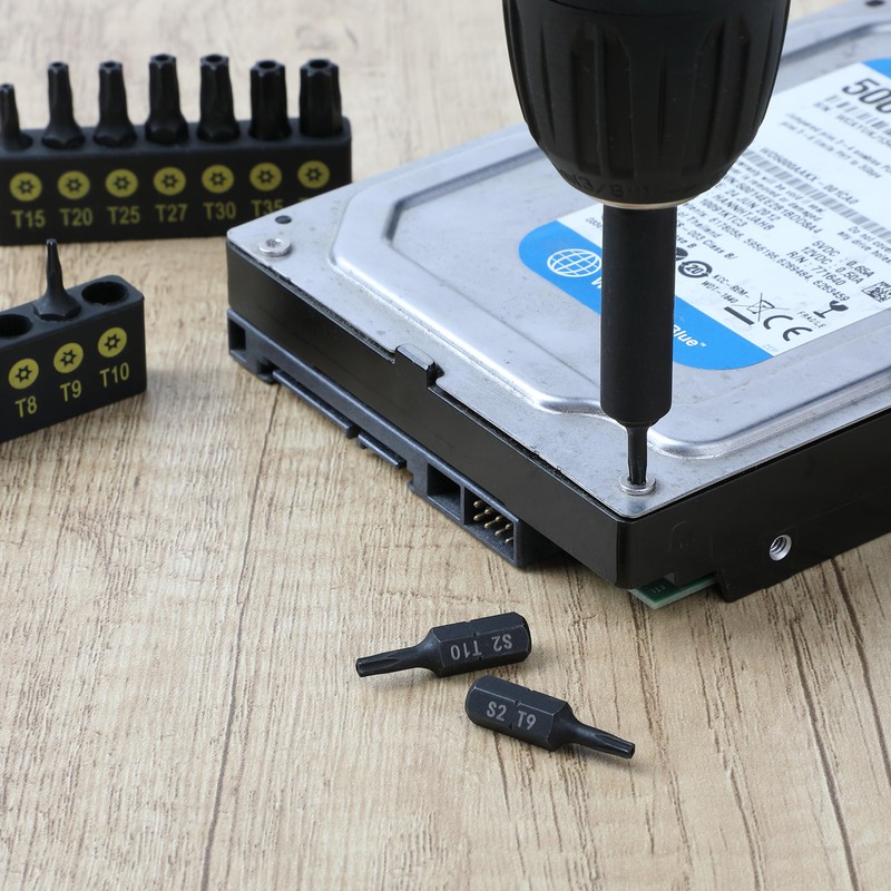 Bates Torx Bit Set, 15 Pieces T4-T40, Tamper Proof Security