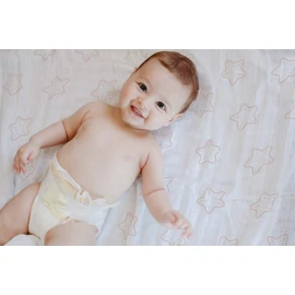 Bubblin Baby Muslin, 80 x 80 cm, Pack of 3, 100% Cotton, Double Woven, Oeko-Tex Certified, Muslin Nappies, Burp Cloths (Bubbles)