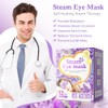 Máscara de Ojos de Vapor,12 Paquetes Máscara de Dormir Desechable