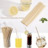 Pack of 400 Disposable Straws Made of Bagasse, 21 cm