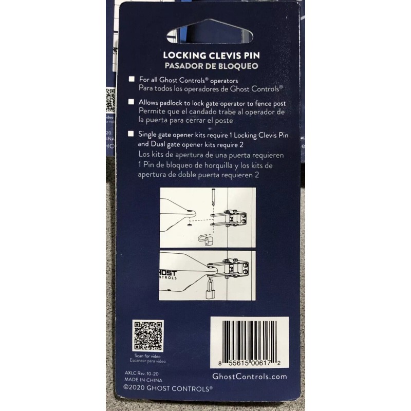 Ghost Controls AXLC Single Automatic Gate Opener Operator Locking Clevis