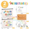Forbabe 2 sets teacher gift key ring cosmetic bags