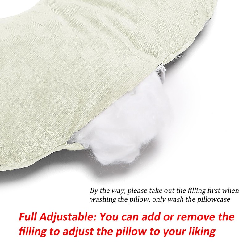 Wuronsa Ear Piercing Pillow for Side Sleepers, Pillow with an