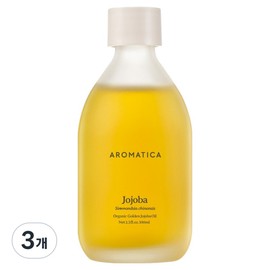 Aromatica Organic Golden Jojoba Oil, 100ml, 3 pieces / 아로마티카 유기농 골든 호호바 오일, 100ml, 3개