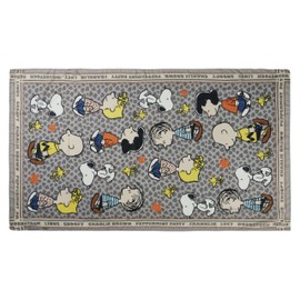 CODELLO Peanuts Scarf with Snoopy & Co. Made from Recycled Polyester, gray, Unit size