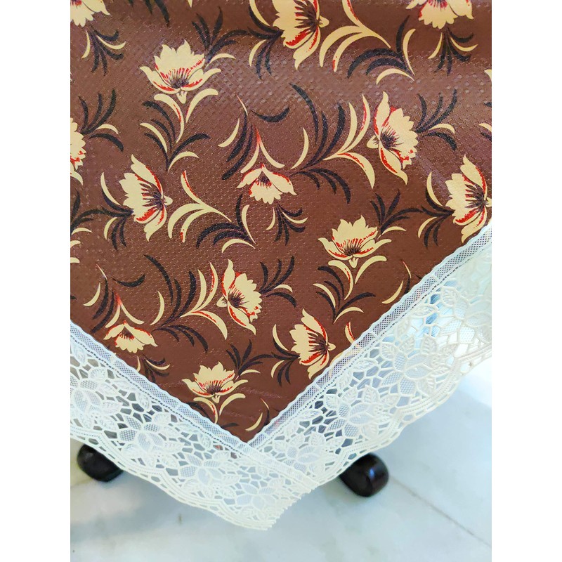 CASA-NEST PVC Plastic Rectangular Printed Center Waterproof Easy to Clean