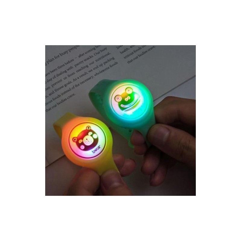 루아르모 어린이 캐릭터 LED 썸머 팔찌 밴드, 랜덤발송, 6개 Luarmo