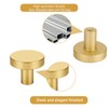 Wekuw Pack of 6 Cabinet Knobs, Furniture Knobs, Brass Drawer