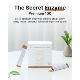 K-Nutra The Secret Enzyme 100 | 5.3oz | (50 Sticks) | Digestive Multi Enzymes | Improve Digestive Health | Probiotics | ACV