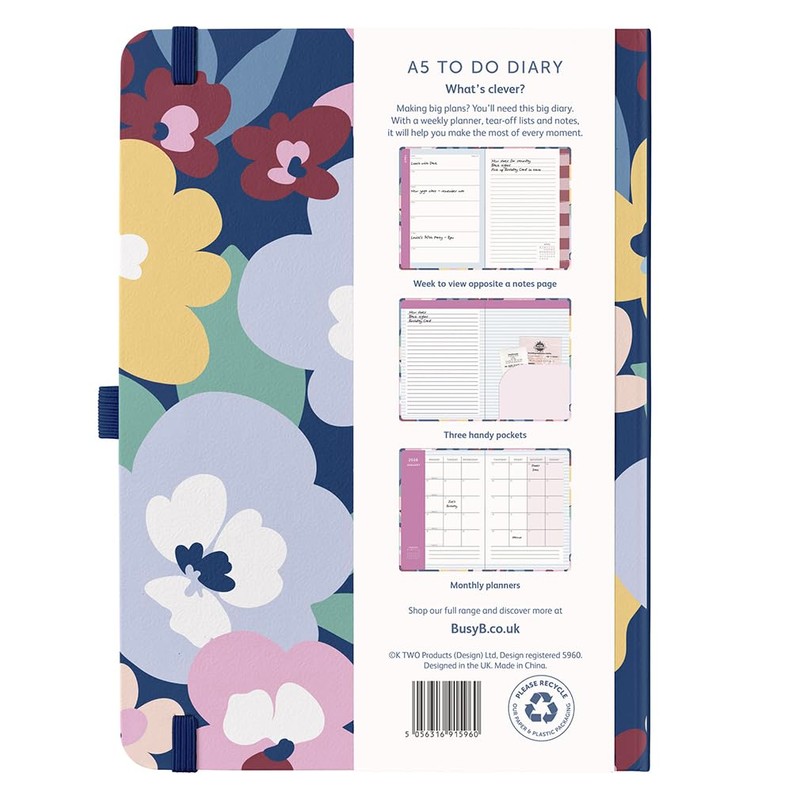 Busy B 2026 Diary - A5 Weekly Planner with To-Do