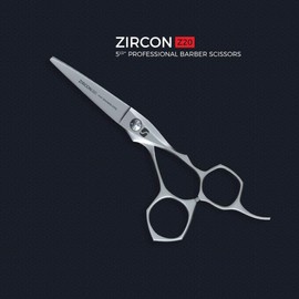 Suvorna ZIRCON Z20 Professional 5.5" Razor Edge 440c Japanese Steel Barber Scissors with. Only Razor Edge Barber Scissors Designed for Next Level Comes With Tension Adjustment