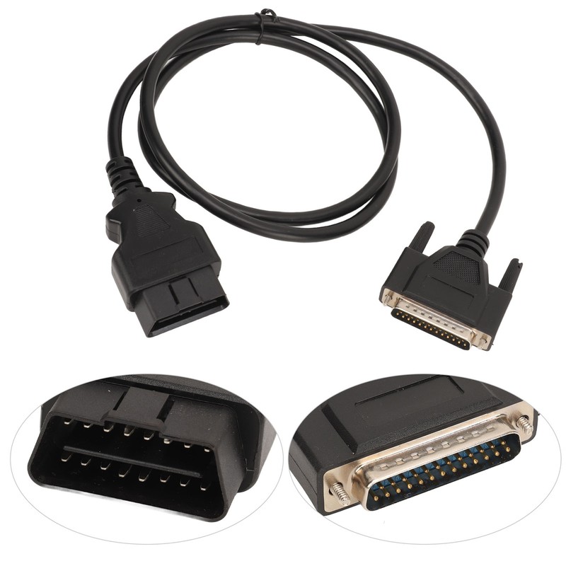 OBDII Diagnostic Cable 12V High Flexibility Code Reader Cable for