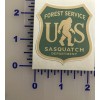 Pair Sasquatch Bigfoot vinyl cut sticker decal 2" X2 .25”