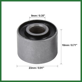 Motoforti 8 Pcs 9mm Inner Dia Shaft Bearing Damper Bush Gray for Motorcycle Long-lasting