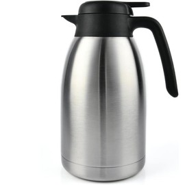 Heritage66 Thermal Coffee Carafe with Cleaning Brush – 68 oz (2 L) Vacuum Insulated Stainless Steel Beverage Dispenser, Keeps Drinks Hot 12 H/Cold 24 H, Ideal for Home, Office & Parties