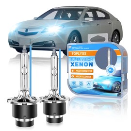 TOPLYGS D2S HID Xenon Headlight Bulb Fit for Acura 2004 2005 2006 2007 2008 2009 2010 2011 2012 2013 2014 TL TSX 2007-2015 MDX RL RDX, 8000K Bright Blue, 35W OEM High Low Beam Xenon Lights, Pack of 2