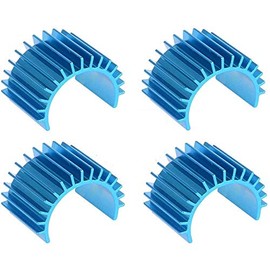 Yaoote Aluminum 370 380 Motor Heatsink Heatsink Cooling Fin for RC 1/16 Vehicles (Pack of 4)