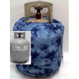 Propane Tank Cover for a Fun and imporved Look Tank Elastic Cover Easily Slips onto Your Propane Tank for a USA 20 LB Propane Tank Wrap Decoration for Camping and Grilling 1 Pack (Blue)