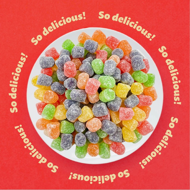 Gum Drops Jelly Candy | 2-Pound Bag | Assorted Fruit