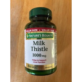 Nature’s Bounty Natures Bounty Milk Thistle 1000mg 200 Softgel Capsules Liver Function Support