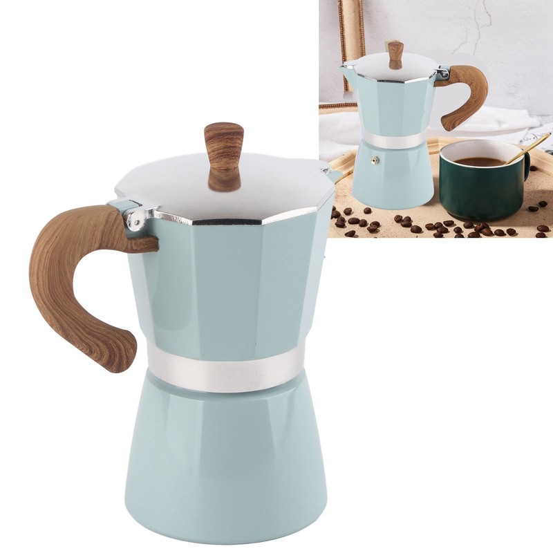 Moka Coffee Maker 300ml 6 Cups Aluminum Alloy Fine Details