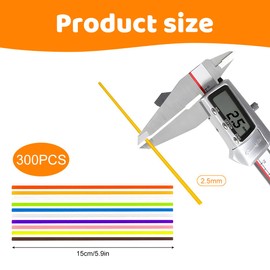 Suevut 300st 3D Pen Filament Refill for 3Doodler Start, 10 Colors 3D Doodler Pen Refills, 2.5mm PCL Filament, 3Doodler Refills, 3D Pen Low Print Temperature for Creative Artworks