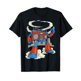 Colorful Cartoon Robot Character For Kids T-Shirt