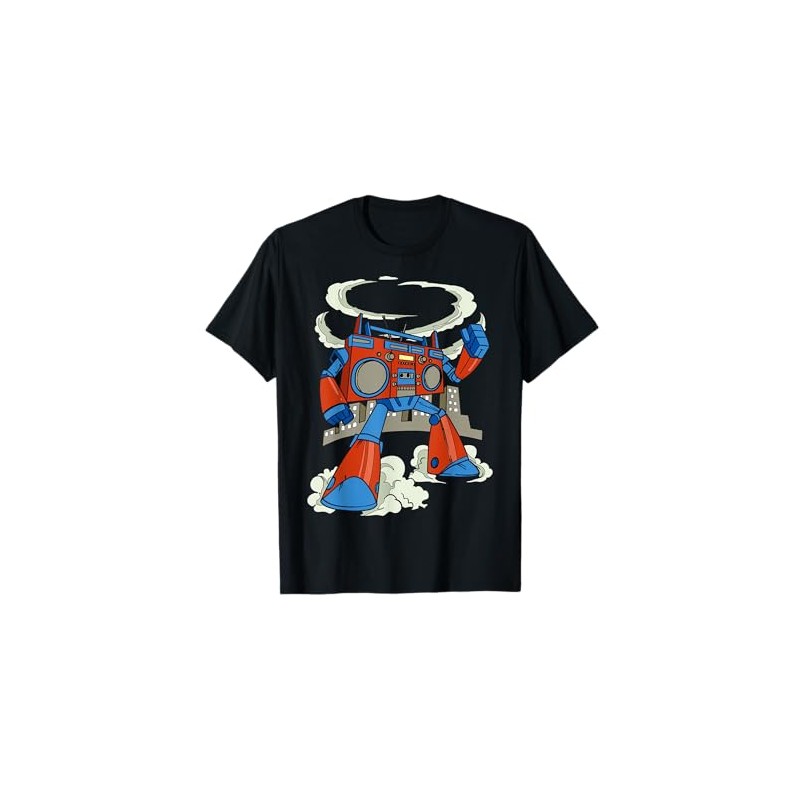 Colorful Cartoon Robot Character For Kids T-Shirt