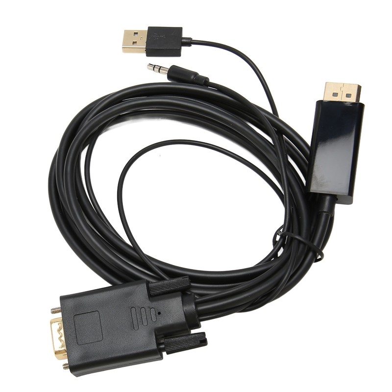 VGA to DP Connector Cable HD Video Converter Cable with