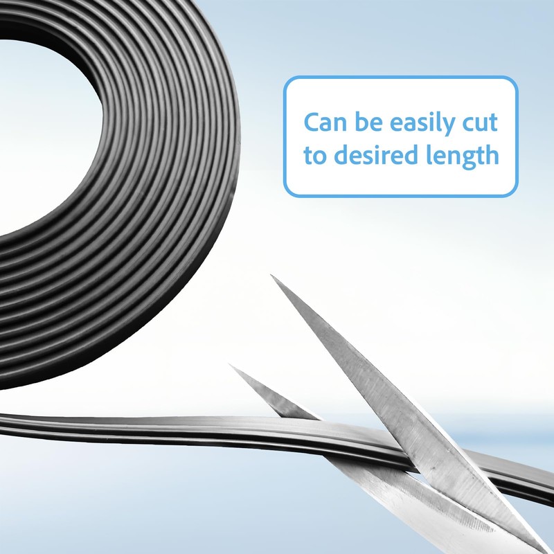 JINGZHAN Magnetic Strips for Shower Door Replacement | 3/8" Width