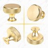 sdhiiolp 10 Pcs Cabinet Knobs Matte Gold Metal Round Knurled