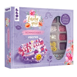 Lovely You Jewellery Set #Besties. Instructions and Material for 5 Bracelets. Over 400 Beads: Instructions, Friendship Test, Over 400 Colourful Beads, Heart, Smiley and Letter Beads
