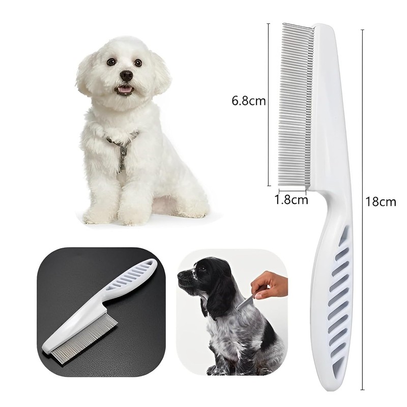Flea Comb for Dogs Cats, Dog Hair Comb Grooming Tool