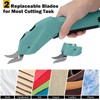 Electric Scissors, Wireless Cutter with 2 Cutting Blades, 4 V