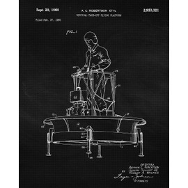 Vintage Space Exploration Patent Prints, 6 (8x10) Unframed Photos, Wall Art Decor Gift for Home Office Gears Garage Man Cave School College Student Teacher Coach NASA Aviation Astronomy Engineer Champ