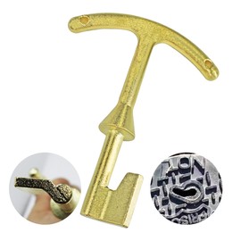 Rsoise Water Meter Box Key,Water Meter Box Lid Key Meter Box Cover Key T Wrench Hook Key Valve Box Key- 5.5 inch Length(1 Pcs Plumbing Meter Box Key)