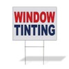 Fastasticdeals Weatherproof Yard Sign Window Tinting Red Blue Auto Car