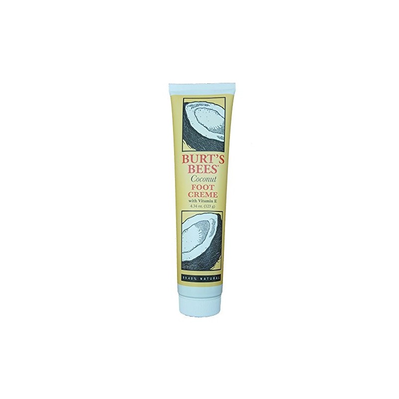 Burt's Bees Coconut Foot Creme with Vitamin E, 4.34-Ounce Tubes