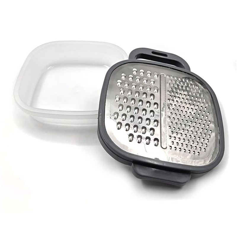 2-in-1 Cheese Grater with Container – Handheld Food Grater with
