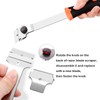 Double Edged Window Scraper, 2Pcs Glass Scraper and Long Handle