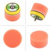 Qiilu 17-Piece Polisher Car Wash Polisher Sponge Polishing Pad Kit