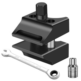 HOVCEH Federbein Spreizer, 4 Stück Universal Spreizer Werkzeug kfz Achsschenkel Abzieher mit Stoßdämpfer Nuss, Stoßdämpferhülse, Schlüssel, Handschuhe für die Meisten Modelle