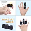 Finger Splints, 2pcs Finger Braces with 6pcs Nylon Sleeves for