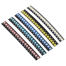 200pcs SMD LED Diodes Kit 3528/1210 Lights Assorted Diode SMD LED Diodo Kit Green RED White Blue Yellow Lighting Bulb Each 40PCS Lamps Light Emitting Diodes 03528/1210 LED Kit