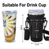 Magopera 2‑Pack Black Water Bottle Carrier with Adjustable Crossbody Strap