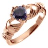 GWG Jewellery 18K Rose Gold Coated Claddagh Love Ring with