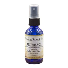 Abundance – Crystal Infused Aromatherapy Spray with Essential Oils and Moss Agate