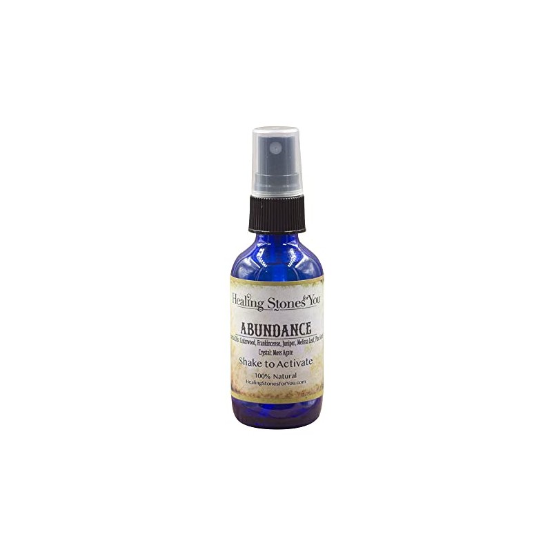 Abundance – Crystal Infused Aromatherapy Spray with Essential Oils and